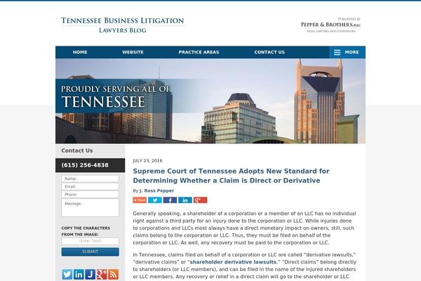 nashvillebusinesslitigationlawyersblog.com site used Willow