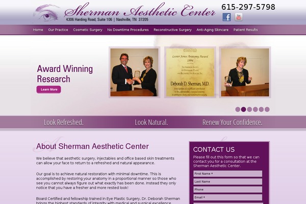 Sherman theme site design template sample