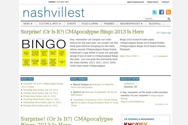 Tribune theme site design template sample
