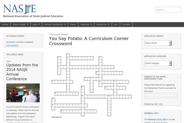 nasje.org site used Education Soul