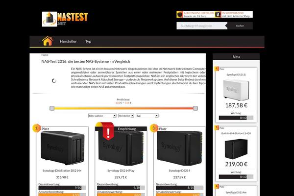 Produkttests theme site design template sample