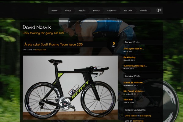 Storm theme site design template sample