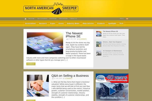 Nas theme site design template sample