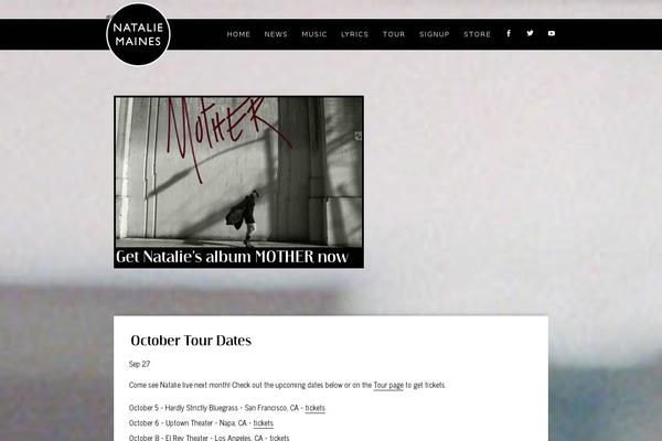 nataliemainesmusic.com site used Nataliemaines