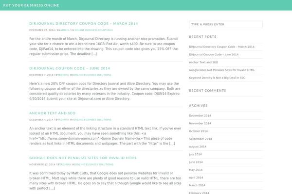 Alexis theme site design template sample