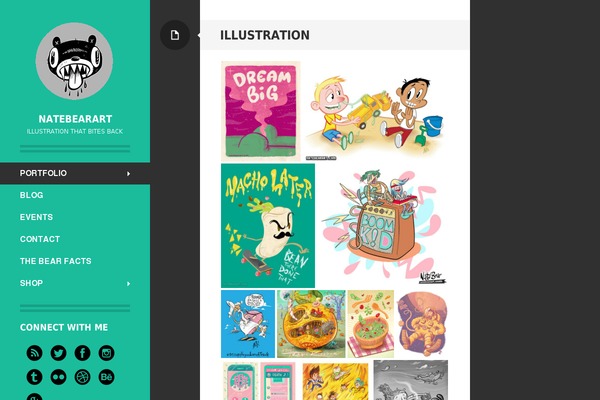 Flat theme site design template sample
