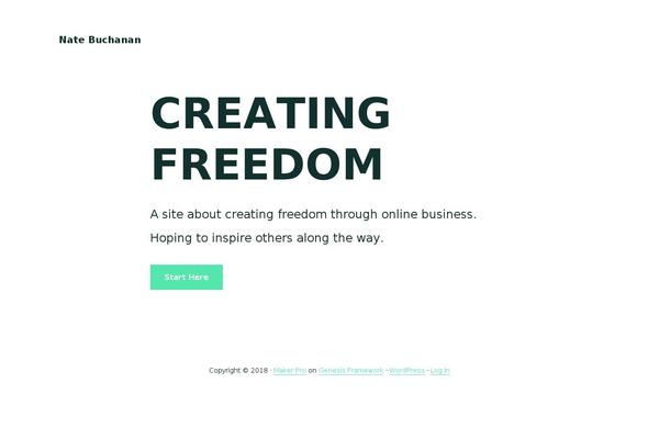 Maker-pro theme site design template sample