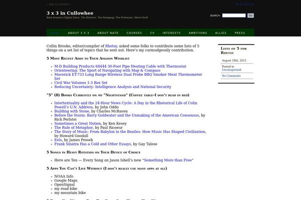 Ocular Professor theme site design template sample