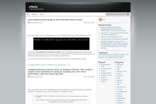 iNove theme site design template sample
