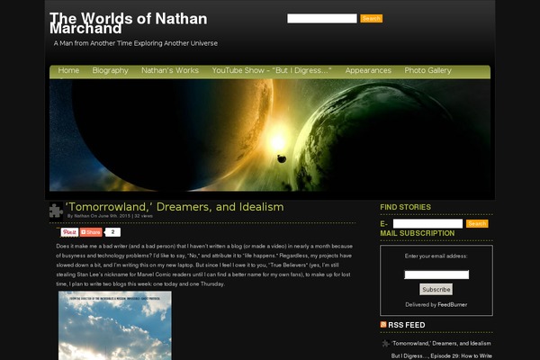 Supernova theme site design template sample