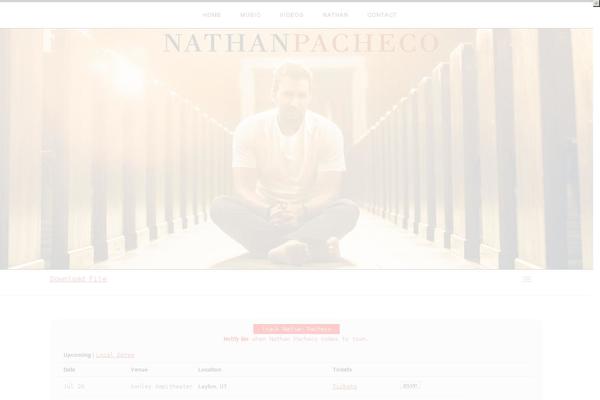 nathanpacheco.com site used Promenade