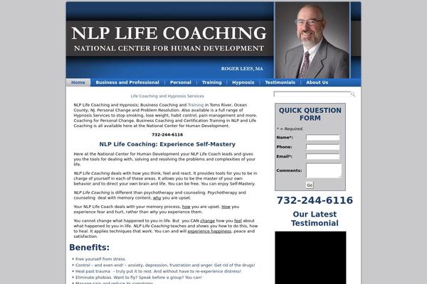 Nlp theme site design template sample