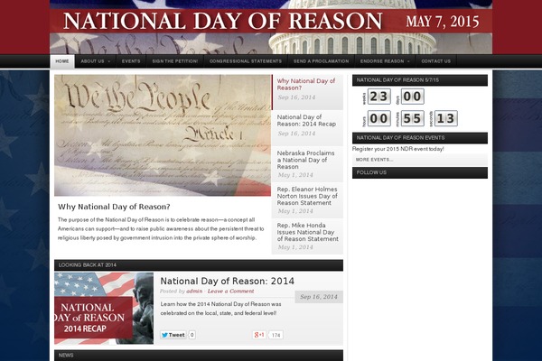 nationaldayofreason.org site used Organic_news_2