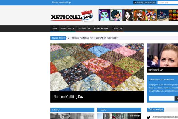 SaladMag theme site design template sample