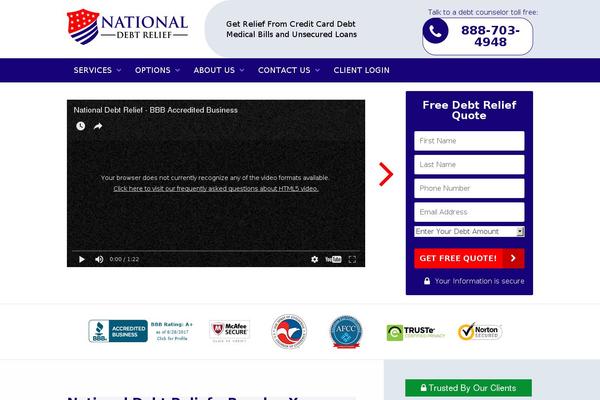nationaldebtreliefcompany.com site used Nationaldebtrelief