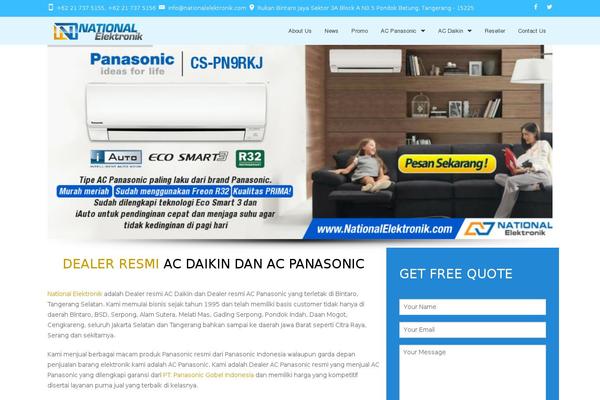 Freshair theme site design template sample
