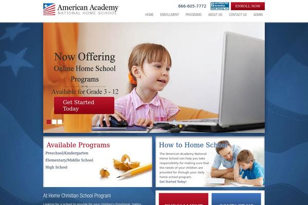 Academy theme site design template sample