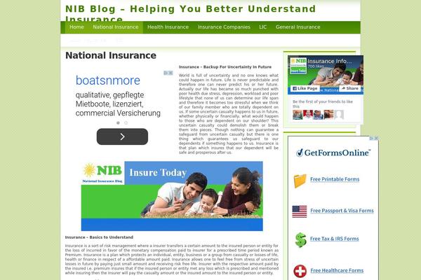 Light Green theme site design template sample