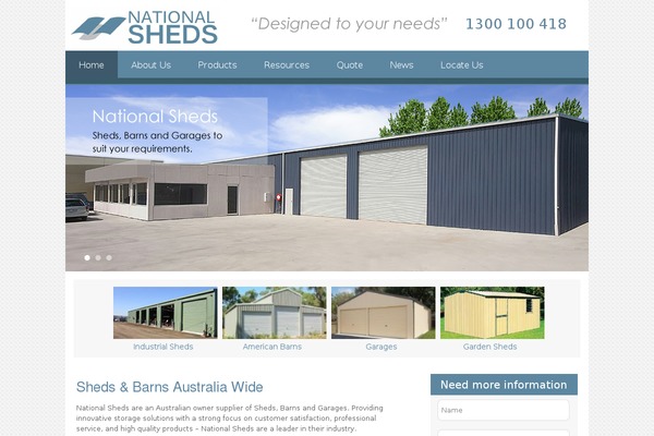 nationalsheds.com.au site used Construction-base