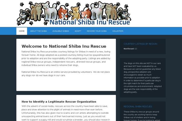 nationalshibarescue.org site used Outreach Pro
