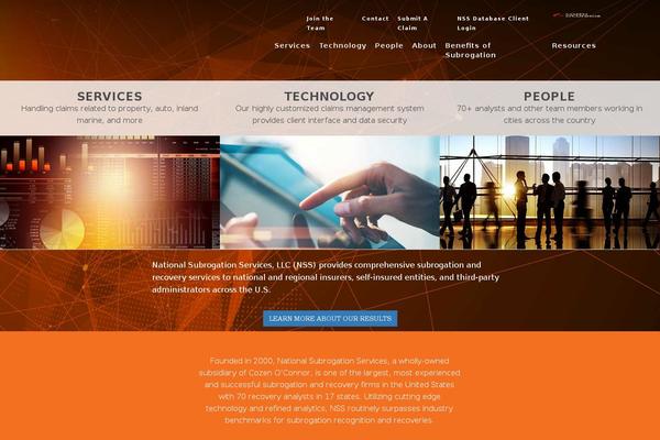 nationalsubrogation.com site used Corporate Plus