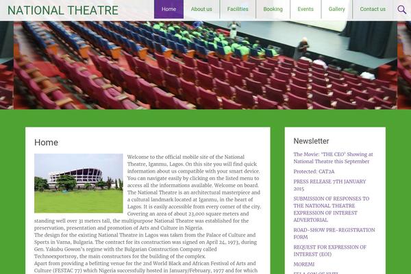 Radiate theme site design template sample