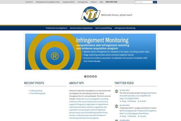 Site using Ditty-twitter-ticker plugin