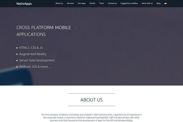 Webify theme site design template sample