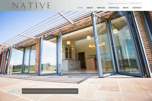Native theme site design template sample