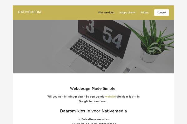 Whitespace-pro theme site design template sample