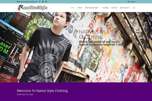 nativestyleclothing.com site used Divi