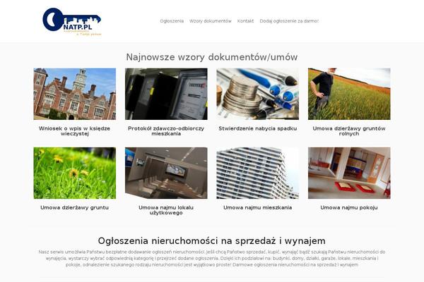 Zugan-child theme site design template sample