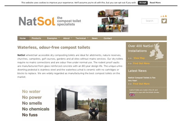 Site using font-resizer plugin