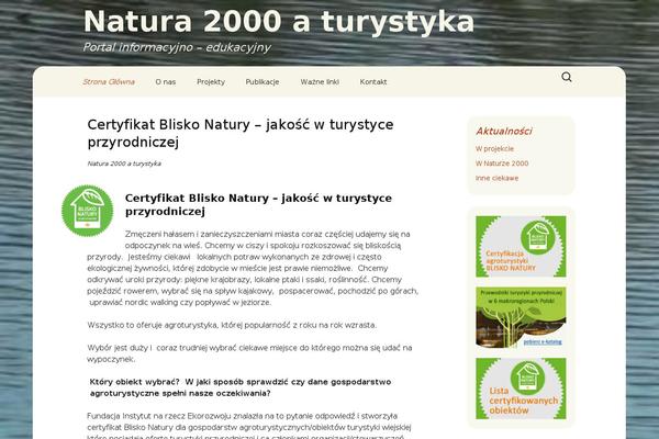 Natura theme site design template sample
