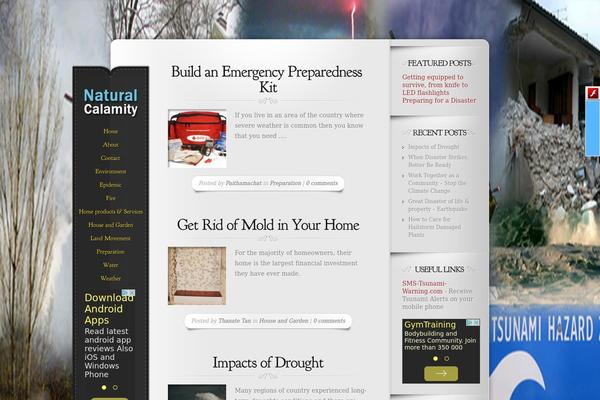 Memoir theme site design template sample