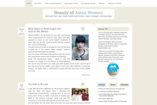 naturalasianbeauty.com site used Miniblog