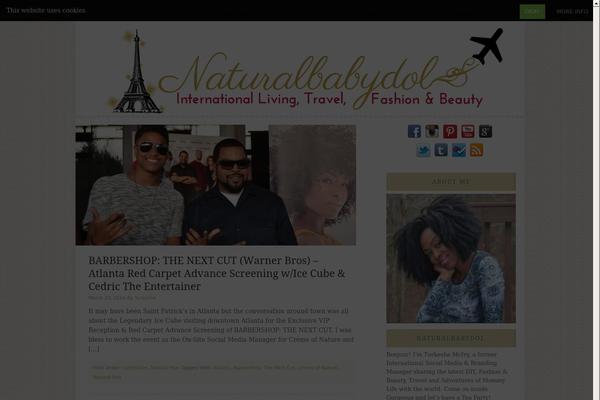 Fabric theme site design template sample