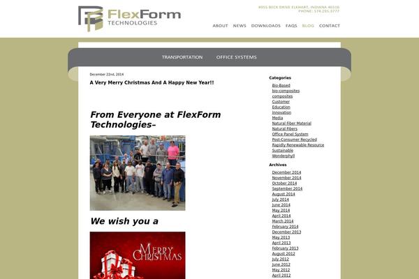 Flexform theme site design template sample