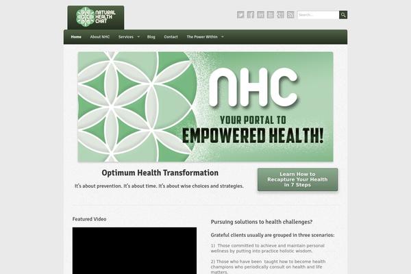 Wellness theme site design template sample