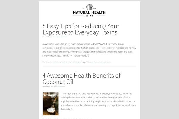 naturalhealthezine.com site used Nomadic Child Theme