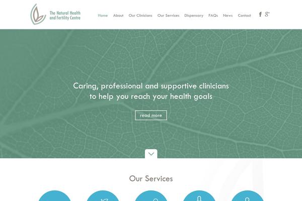 Natural Health theme site design template sample