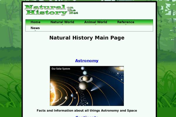 Natural theme site design template sample