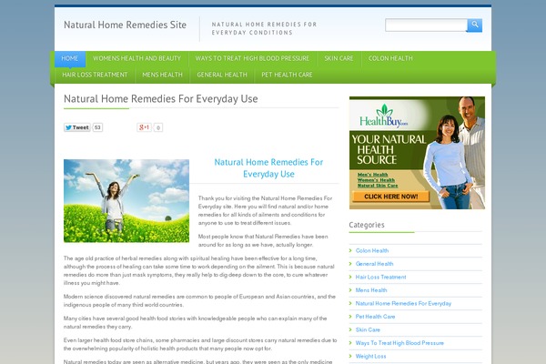 naturalhomeremediesforeveryday.com site used Green One