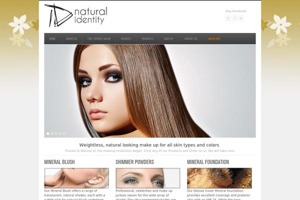 Cosmetic theme site design template sample