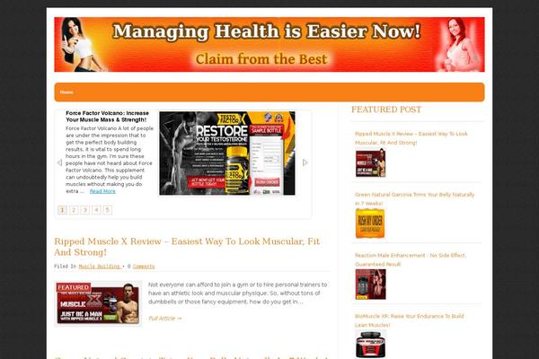 Leaf theme site design template sample