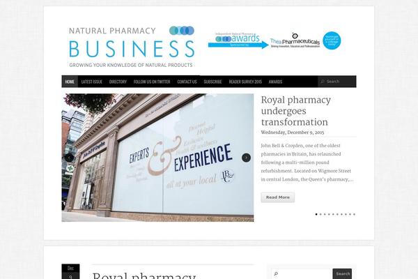 Organic Magazine theme site design template sample