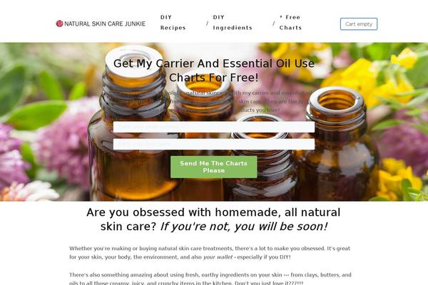 naturalskincarejunkie.com site used Blogstart