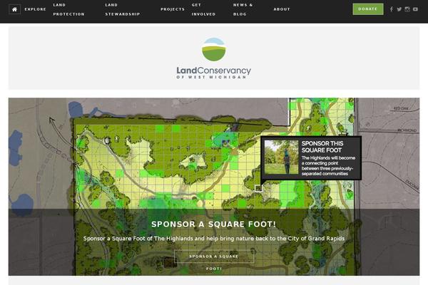 Borderland theme site design template sample