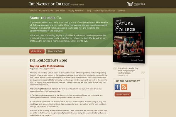 natureofcollege.org site used Noc