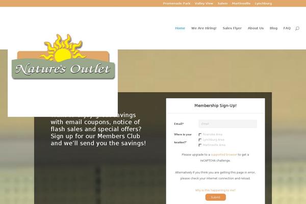 naturesoutlet.net site used Styleshop